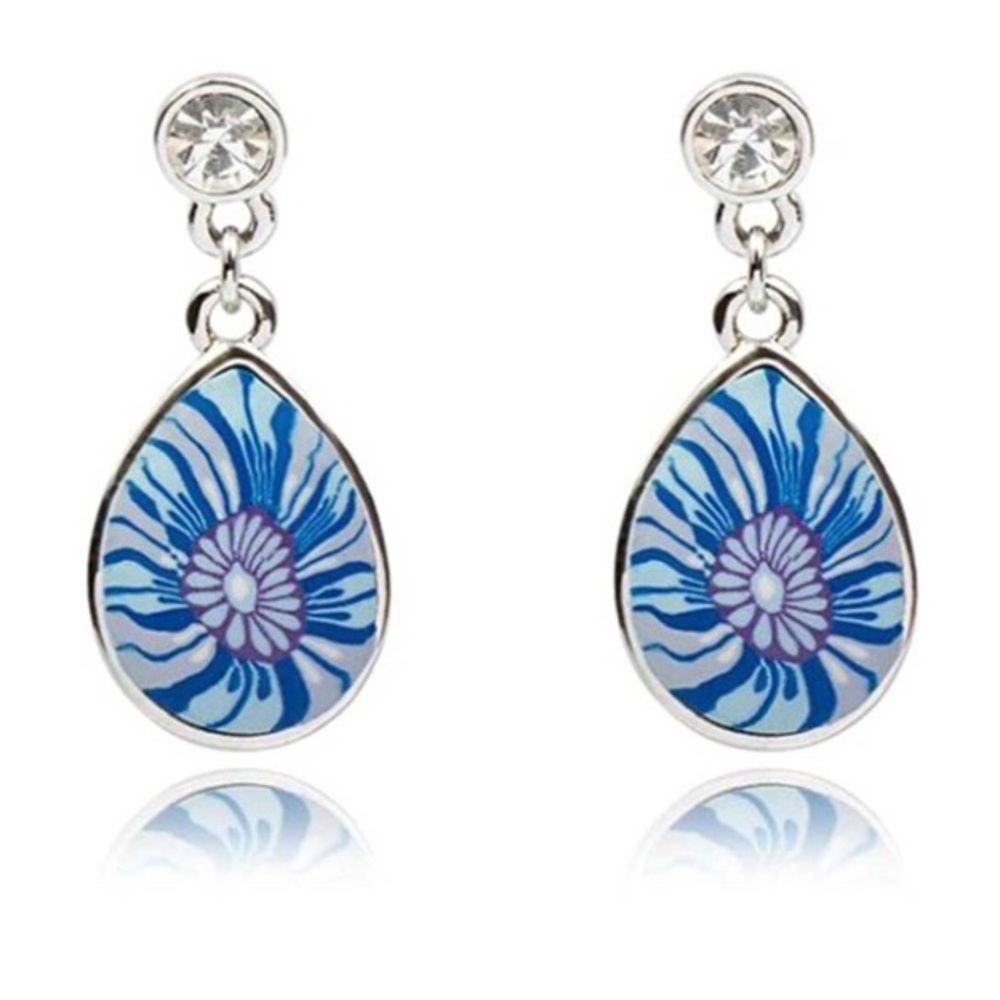 Beautiful Blue Drop Earrings
